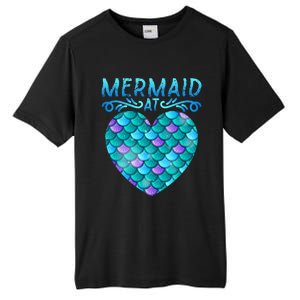 Mermaid At Heart Ocean Fish Tail Deep Sea Mermaid Shells Tall Fusion ChromaSoft Performance T-Shirt