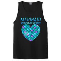 Mermaid At Heart Ocean Fish Tail Deep Sea Mermaid Shells PosiCharge Competitor Tank