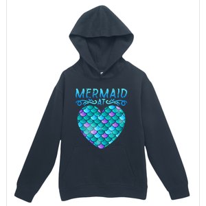 Mermaid At Heart Ocean Fish Tail Deep Sea Mermaid Shells Urban Pullover Hoodie