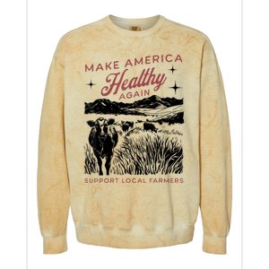 Make America Healthy Again Colorblast Crewneck Sweatshirt