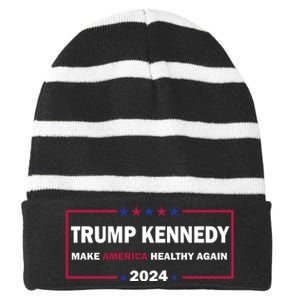 Make America Healthy Again 2024 Striped Beanie with Solid Band