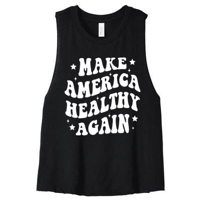 Make America Healthy Again Maha Women's Racerback Cropped Tank