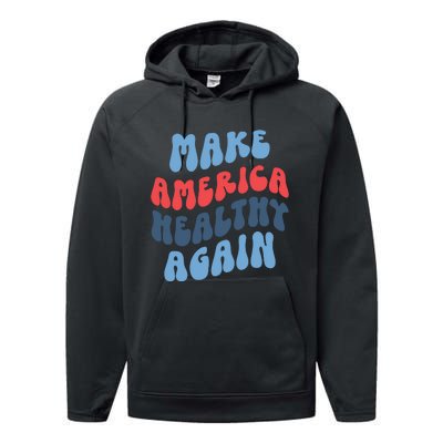 Make America Healthy Again Maha Performance Fleece Hoodie