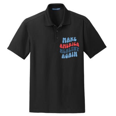 Make America Healthy Again Maha Dry Zone Grid Polo