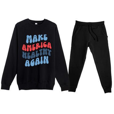 Make America Healthy Again Maha Premium Crewneck Sweatsuit Set