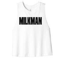 Milkman And Housewife Halloween Couples Costume Women's Racerback Cropped Tank