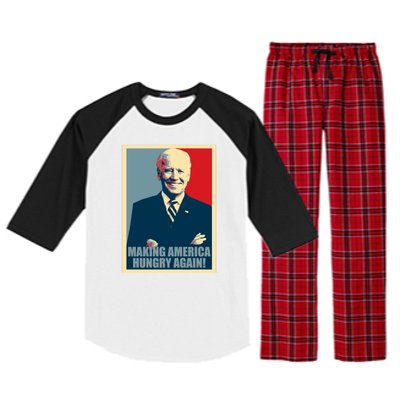 Making America Hungry Again Anti Joe Biden Raglan Sleeve Pajama Set