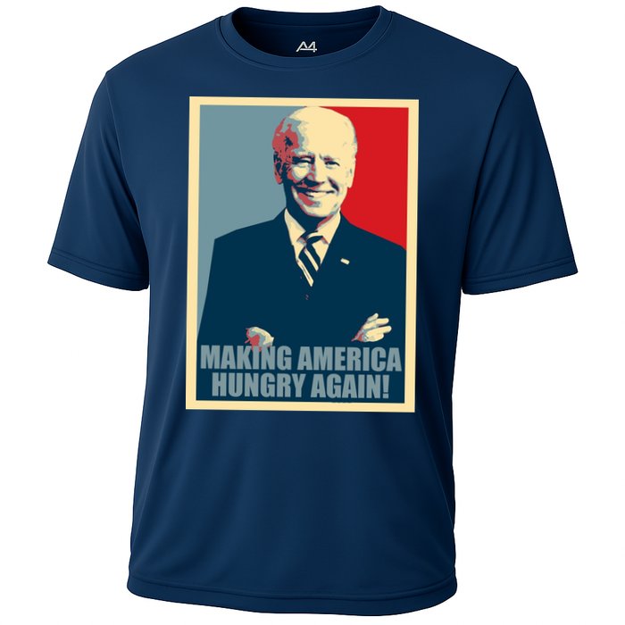 Making America Hungry Again Anti Joe Biden Cooling Performance Crew T-Shirt