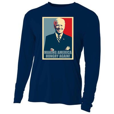 Making America Hungry Again Anti Joe Biden Cooling Performance Long Sleeve Crew