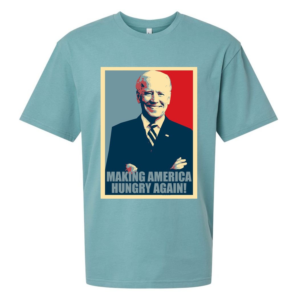 Making America Hungry Again Anti Joe Biden Sueded Cloud Jersey T-Shirt