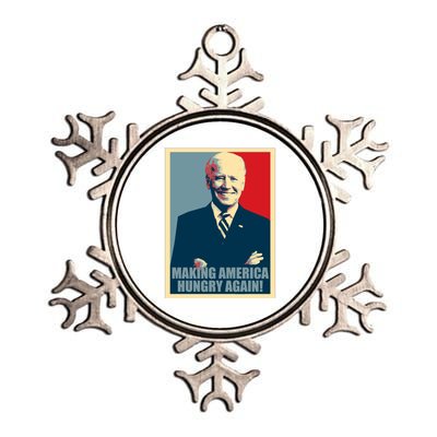 Making America Hungry Again Anti Joe Biden Metallic Star Ornament