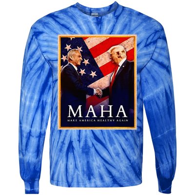 Make America Healthy Maha Tie-Dye Long Sleeve Shirt