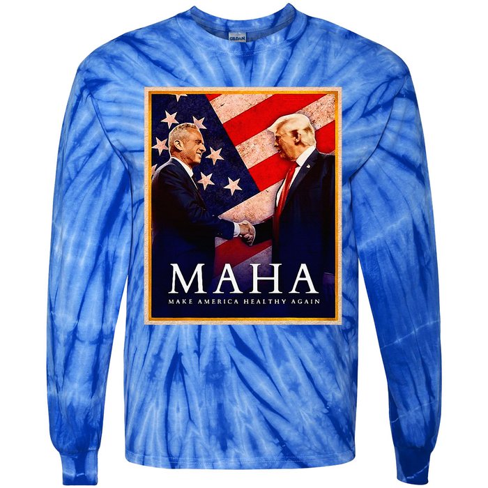 Make America Healthy Maha Tie-Dye Long Sleeve Shirt