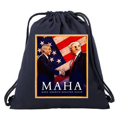 Make America Healthy Maha Drawstring Bag