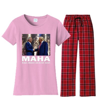 Make America Healthy Maha Women's Flannel Pajama Set