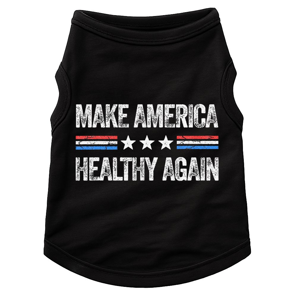 Make America Healthy Again Funny Us Patriotic 4th Of July Gift Doggie Tank