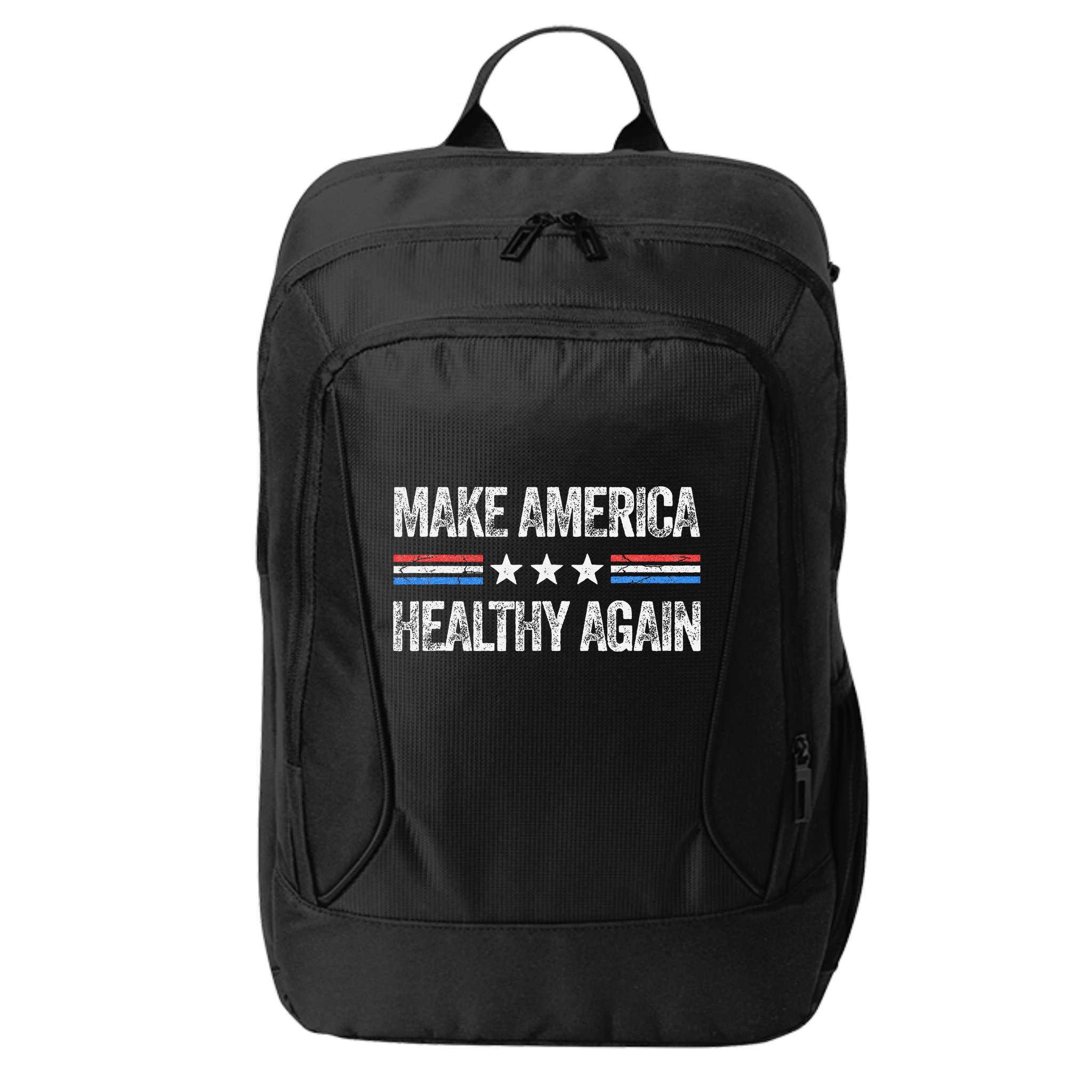 Make America Healthy Again Funny Us Patriotic 4th Of July Gift City Backpack