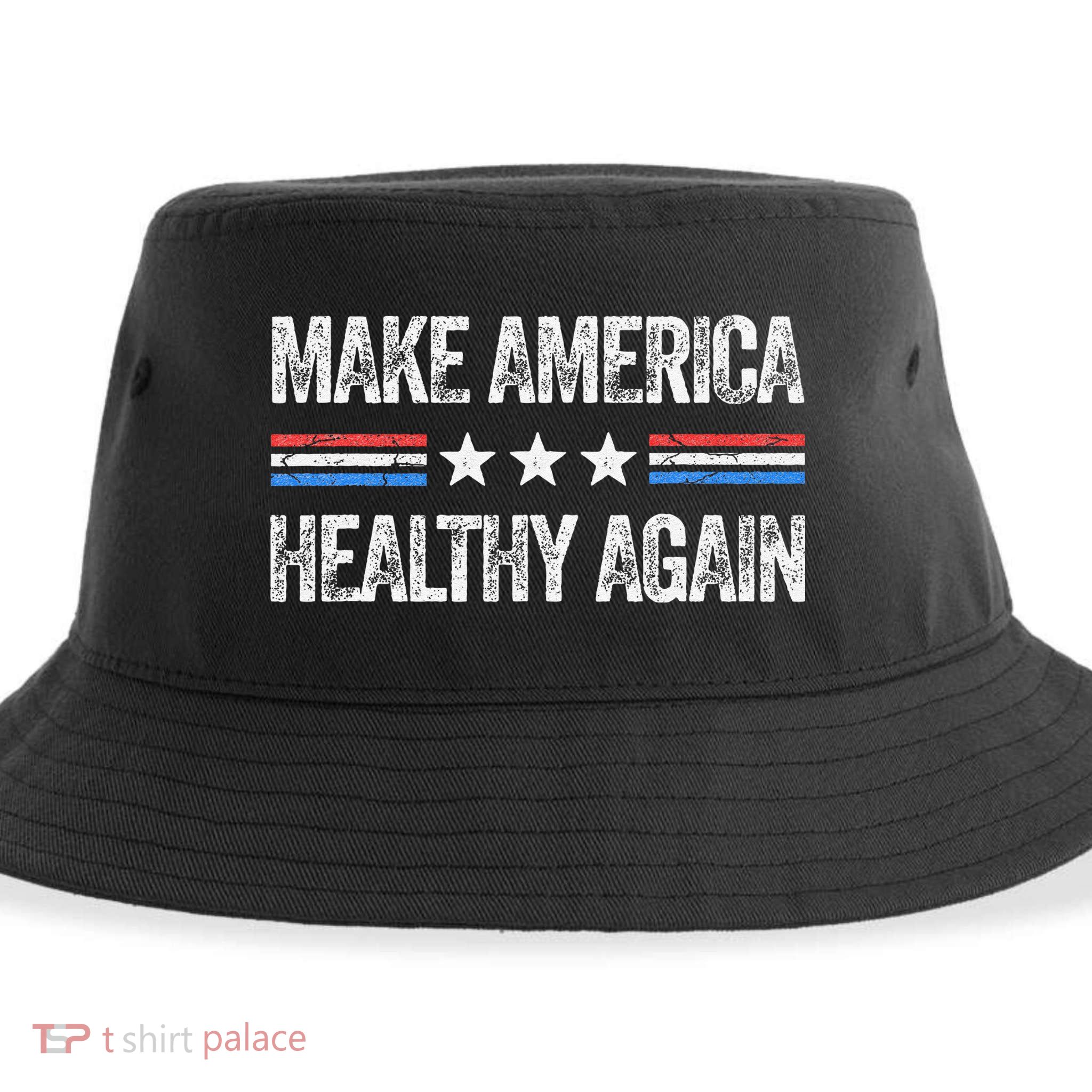 Make America Healthy Again Funny Us Patriotic 4th Of July Gift Sustainable Bucket Hat