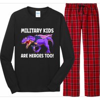 Military Are Heroes Too! Purple Up Military Child Month Long Sleeve Pajama Set