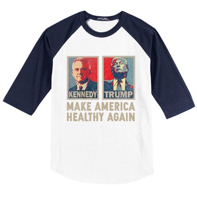 Make America Healthy Again Trump Kennedy 2024 Baseball Sleeve Shirt