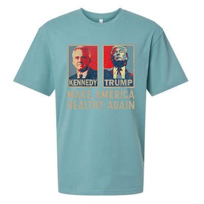 Make America Healthy Again Trump Kennedy 2024 Sueded Cloud Jersey T-Shirt