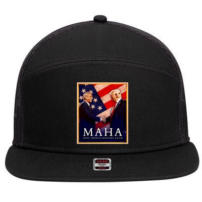 Make America Healthy Maha 7 Panel Mesh Trucker Snapback Hat