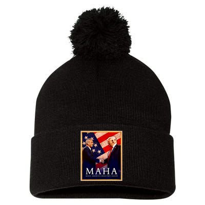 Make America Healthy Maha Pom Pom 12in Knit Beanie