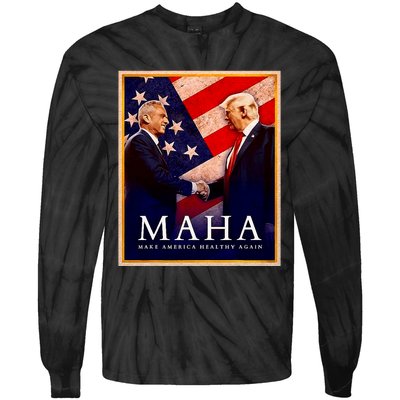 Make America Healthy Maha Tie-Dye Long Sleeve Shirt