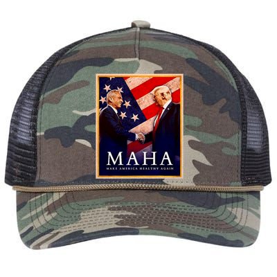 Make America Healthy Maha Retro Rope Trucker Hat Cap