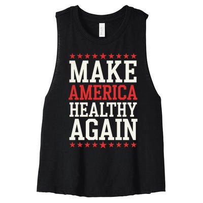 Make America Healthy Again Women's Racerback Cropped Tank