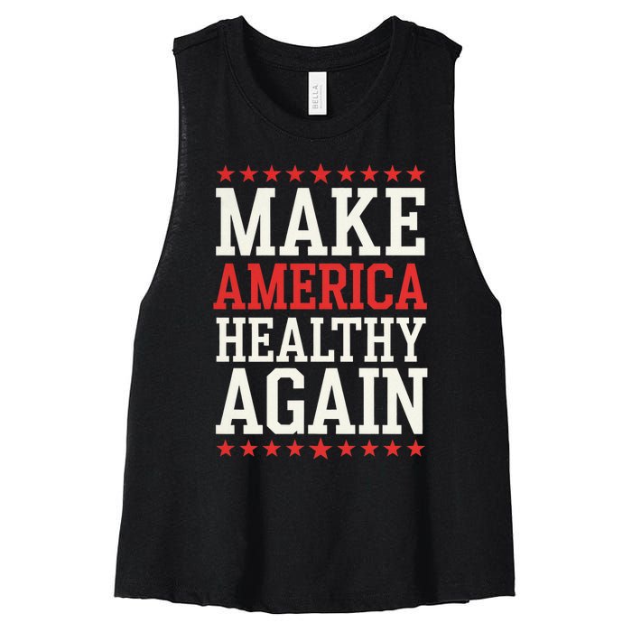 Make America Healthy Again Women's Racerback Cropped Tank