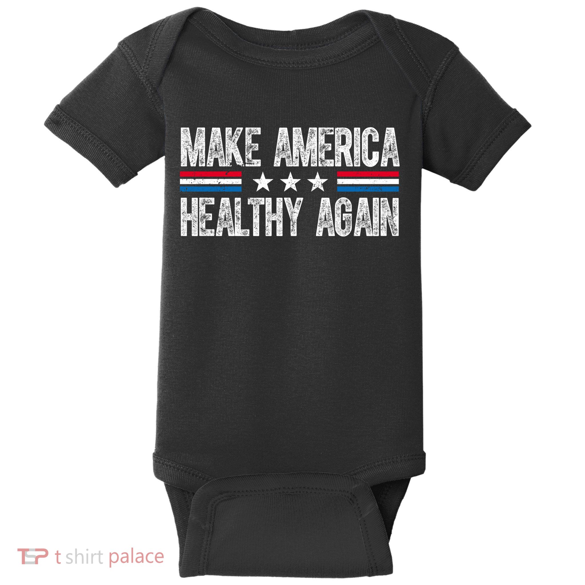 Make America Healthy Again Trump Kennedy Vintage Baby Bodysuit