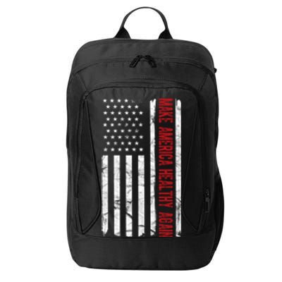 Make America Healthy Again Usa Vintage American Flag City Backpack