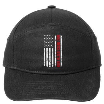Make America Healthy Again Usa Vintage American Flag 7-Panel Snapback Hat