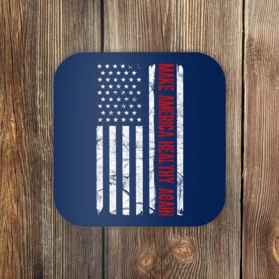 Make America Healthy Again Usa Vintage American Flag Coaster