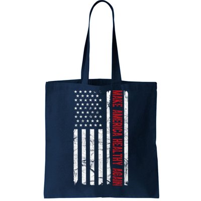 Make America Healthy Again Usa Vintage American Flag Tote Bag