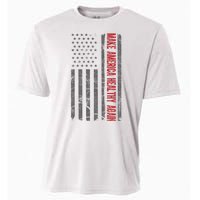 Make America Healthy Again Usa Vintage American Flag Cooling Performance Crew T-Shirt