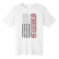 Make America Healthy Again Usa Vintage American Flag Tall Fusion ChromaSoft Performance T-Shirt