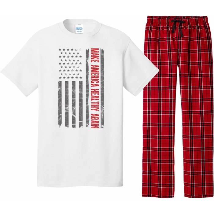 Make America Healthy Again Usa Vintage American Flag Pajama Set