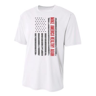 Make America Healthy Again Usa Vintage American Flag Performance Sprint T-Shirt