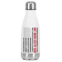 Make America Healthy Again Usa Vintage American Flag Stainless Steel Insulated Water Bottle