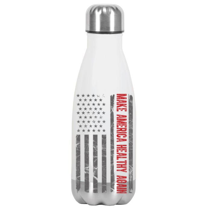 Make America Healthy Again Usa Vintage American Flag Stainless Steel Insulated Water Bottle