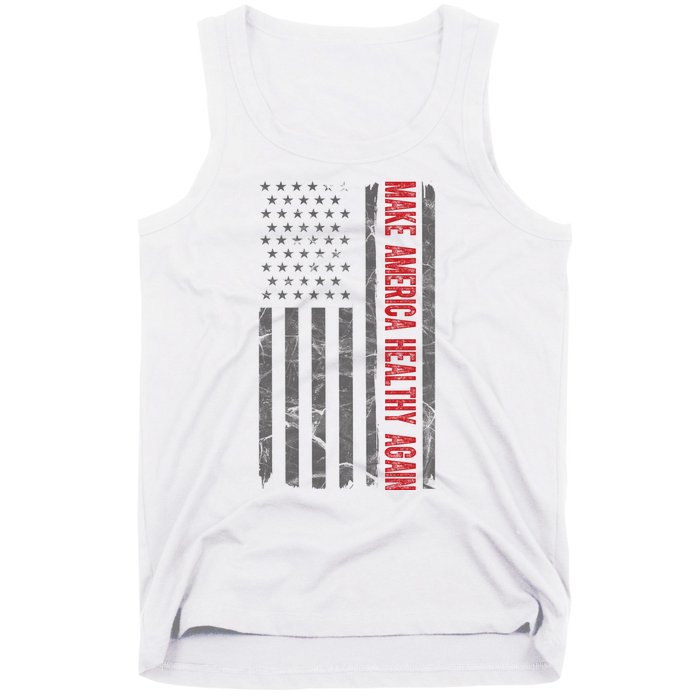 Make America Healthy Again Usa Vintage American Flag Tank Top