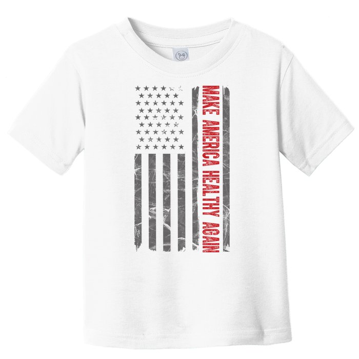 Make America Healthy Again Usa Vintage American Flag Toddler T-Shirt