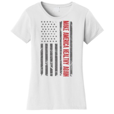 Make America Healthy Again Usa Vintage American Flag Women's T-Shirt