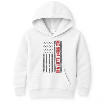 Make America Healthy Again Usa Vintage American Flag Kids Hoodie