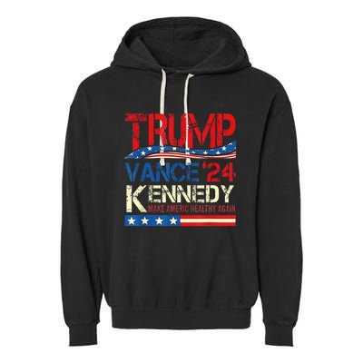 Make America Healthy Again Trump Kennedy 2024 Garment-Dyed Fleece Hoodie