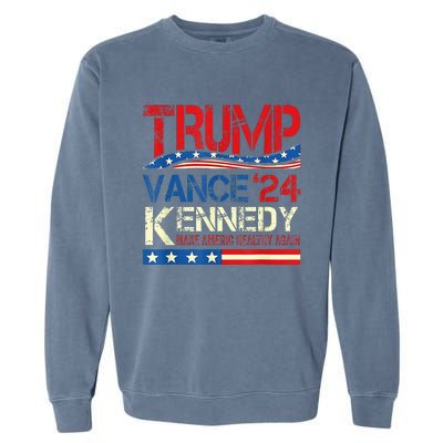 Make America Healthy Again Trump Kennedy 2024 Garment-Dyed Sweatshirt