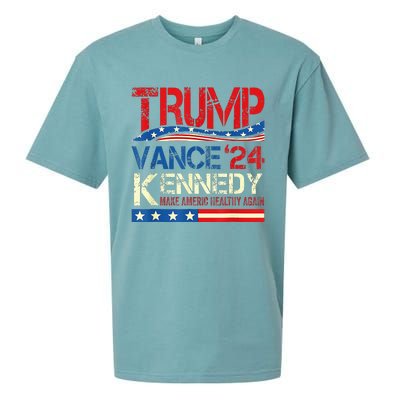 Make America Healthy Again Trump Kennedy 2024 Sueded Cloud Jersey T-Shirt