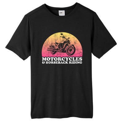 Motorcycle And Horses Motorcycles And Horseback Riding Gift Tall Fusion ChromaSoft Performance T-Shirt